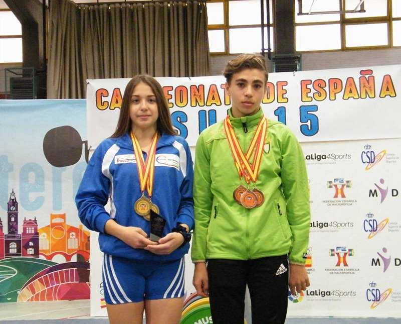 Doble presencia navarra en el podio en el Campeonato de Espa&ntilde;a Sub 15